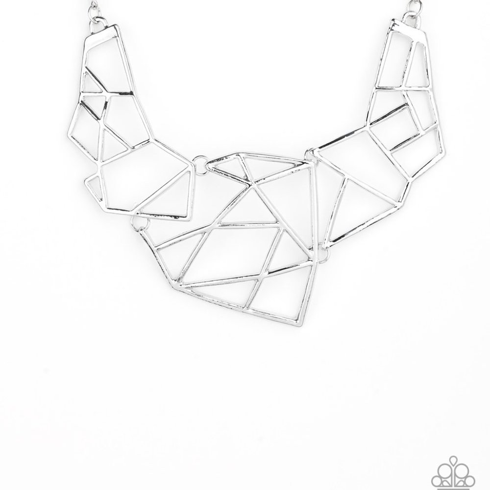 World Shattering Silver Necklace